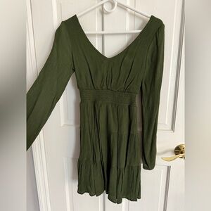 City Studio Olive Long Sleeve Dress